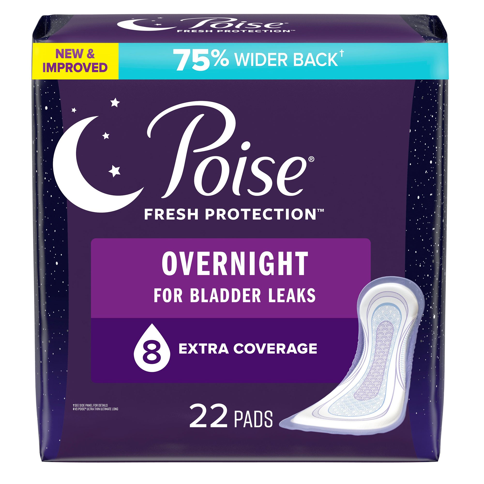 Poise Fresh Protection Overnight for Bladder Leaks