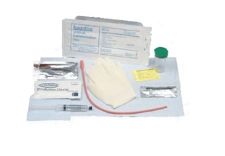 BARDIA Red Rubber Catheter Tray