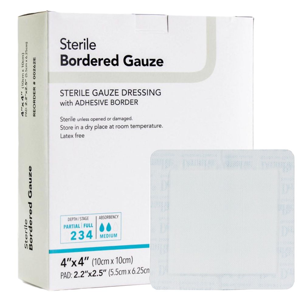 Dermarite Bordered Gauze Dressing with Adhesive Border
