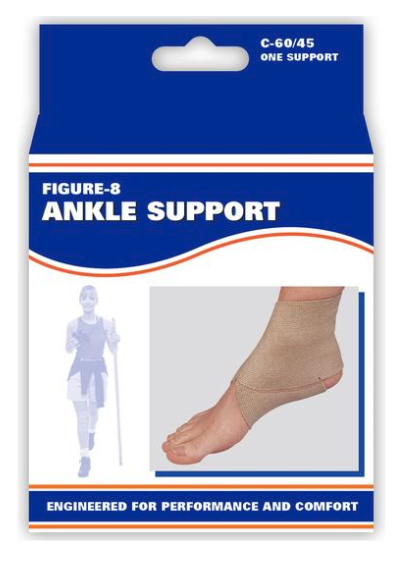Elastic Ankle Support with Figure-8 Design