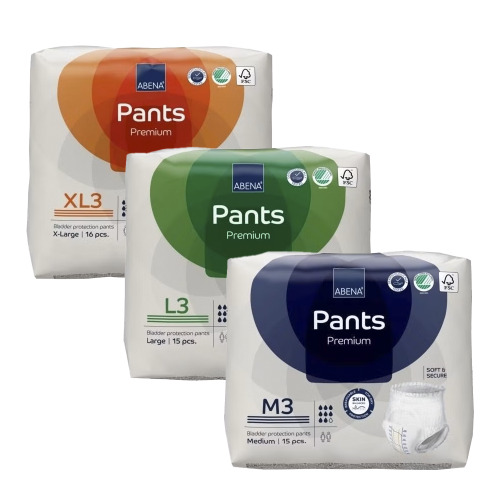 ABENA Premium Pull-Up Underwear, Level 3 Absorbency