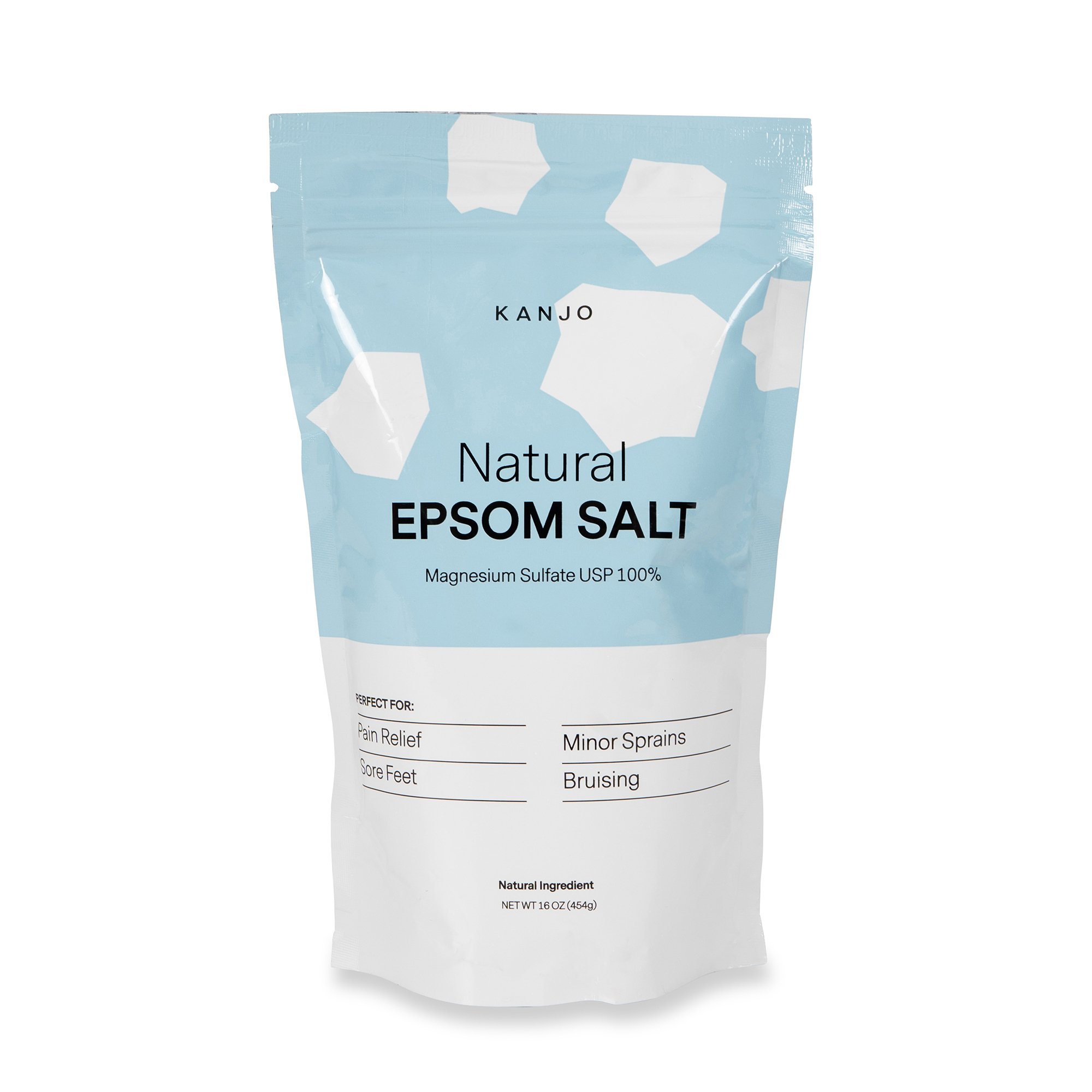 Kanjo Natural Epsom Salt - Magnesium Sulfate USP 100%
