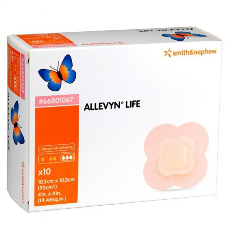 Smith & Nephew Allevyn Life 66801067 | 4 Inch x 4 Inch by