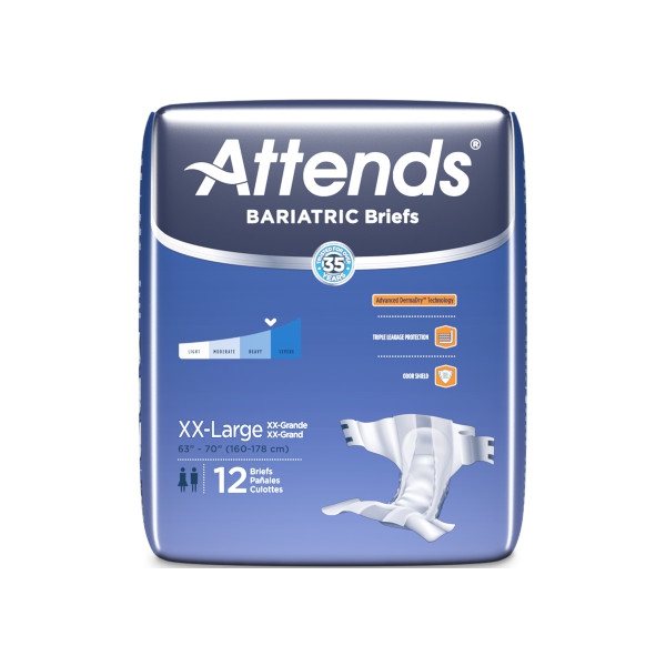 Attends Healthcare Products Attends Bariatric Briefs Dermadry - Heavy Absorbency