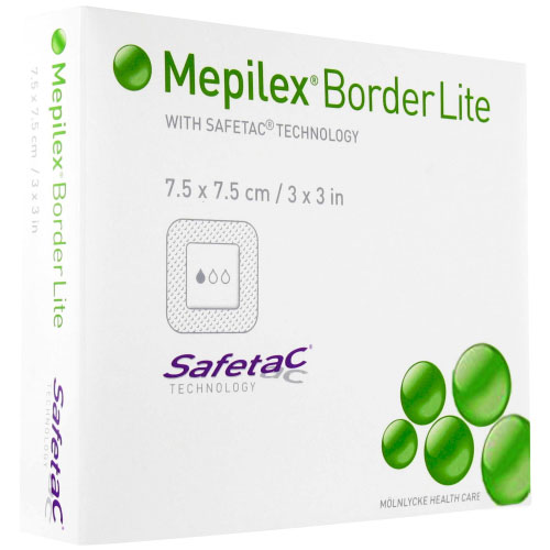 Molnlycke Mepilex Border Lite 281200 | 3 x 3 Inch by