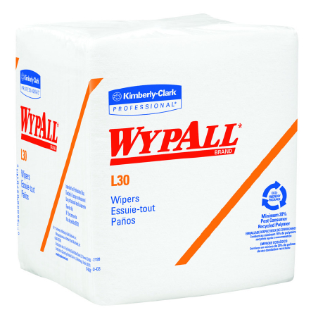 Wypall L30 Wipes, 12.5" X 13", White 12-1/2 X 13 Inch - 5812