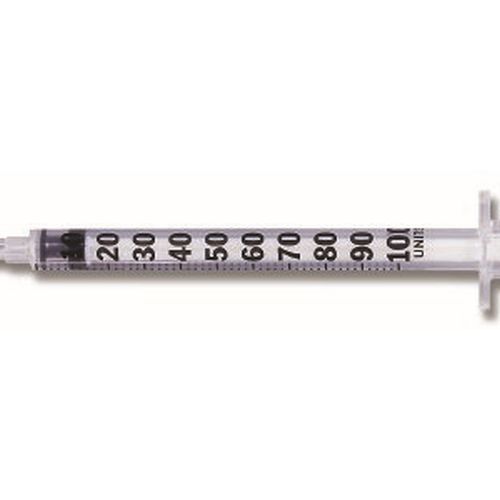 Tuberculin Syringe with Detachable PrecisionGlide Needle 21G x 1", 1 mL (100 count) - 309624