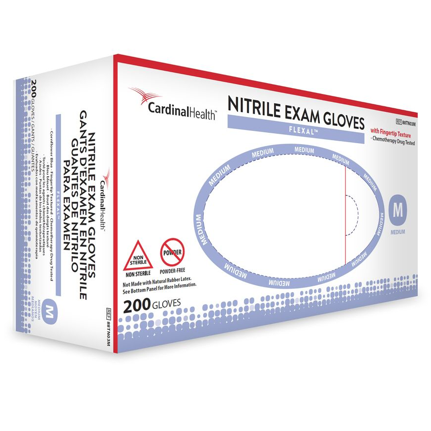 Flexal Textured Nitrile Exam Gloves - Powder Free 2X-Large - 88TN01XS