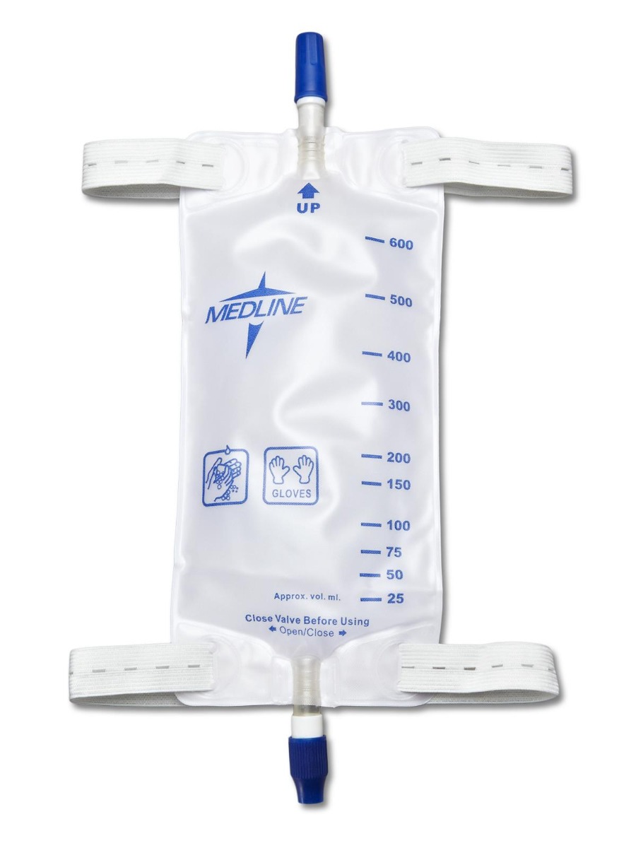 Medline Leg Bags with Twist Valve for Urinary Care