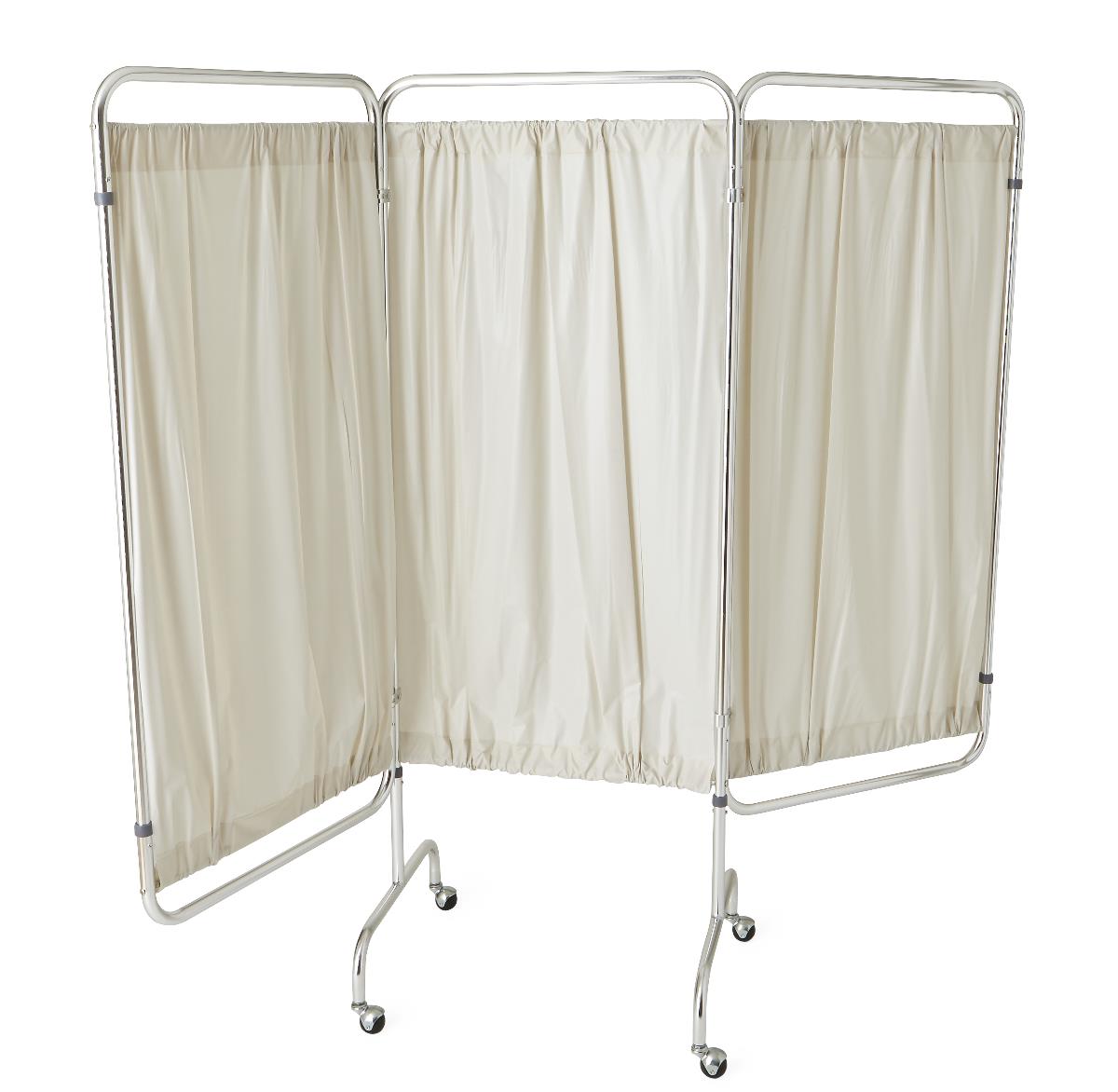 Medline Vinyl Privacy Screens, Three-Panel Design