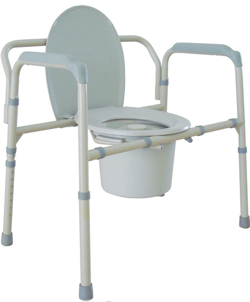 Folding Heavy Duty Bariatric Deep Seat Commode