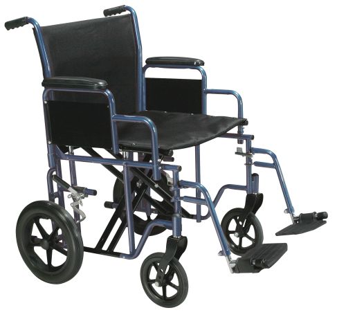 Heavy Duty Bariatric Steel Transport Chair by Drive