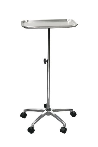 Mayo Instrument Tray Stand with Mobile Wheeled Caster Base