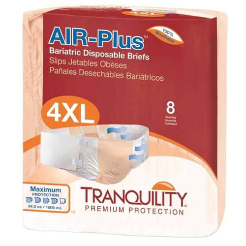 Tranquility Air Plus Bariatric Brief 4X-Large Maximum Absorbency