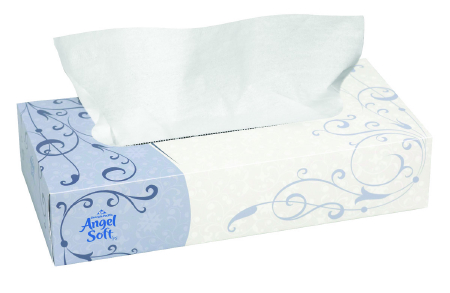 Angel Soft ps Facial Tissue | 1-Ply, 7.6 X 8.8 Inch | Blowout Medical Supplies