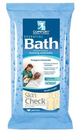 Essential Bath Cleansing Washcloths -Scented
