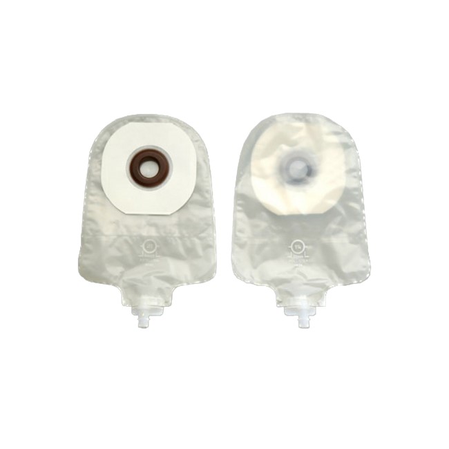 Hollister Uroostomy Pouch with Karaya 5 barrier, tape border, pre-sized opening