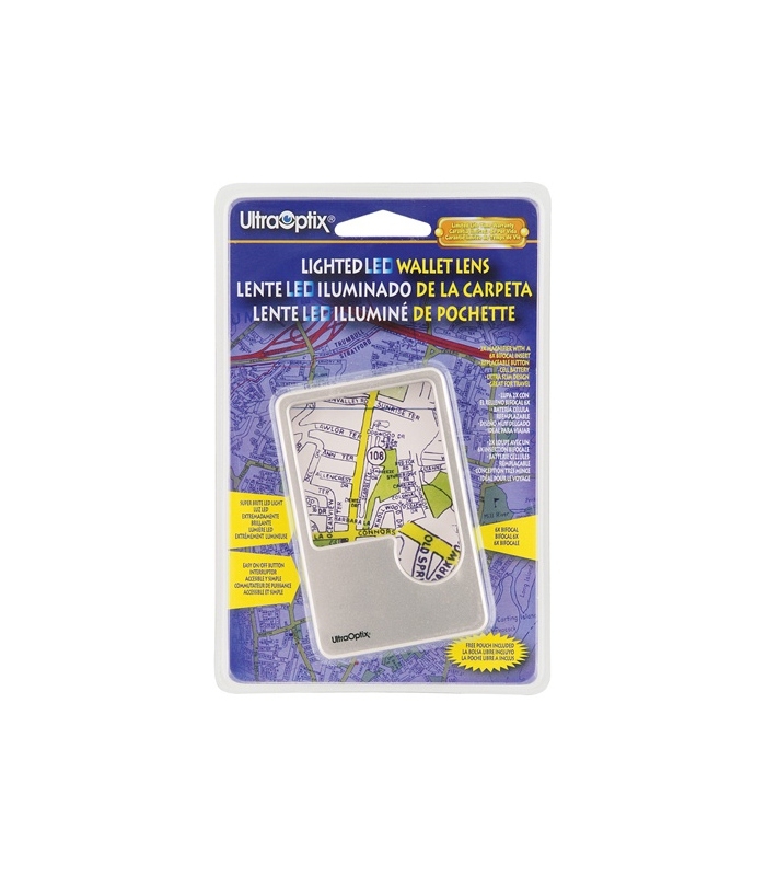 UltraOptix Small LED 2x Magnifier w/6x Bifocal
