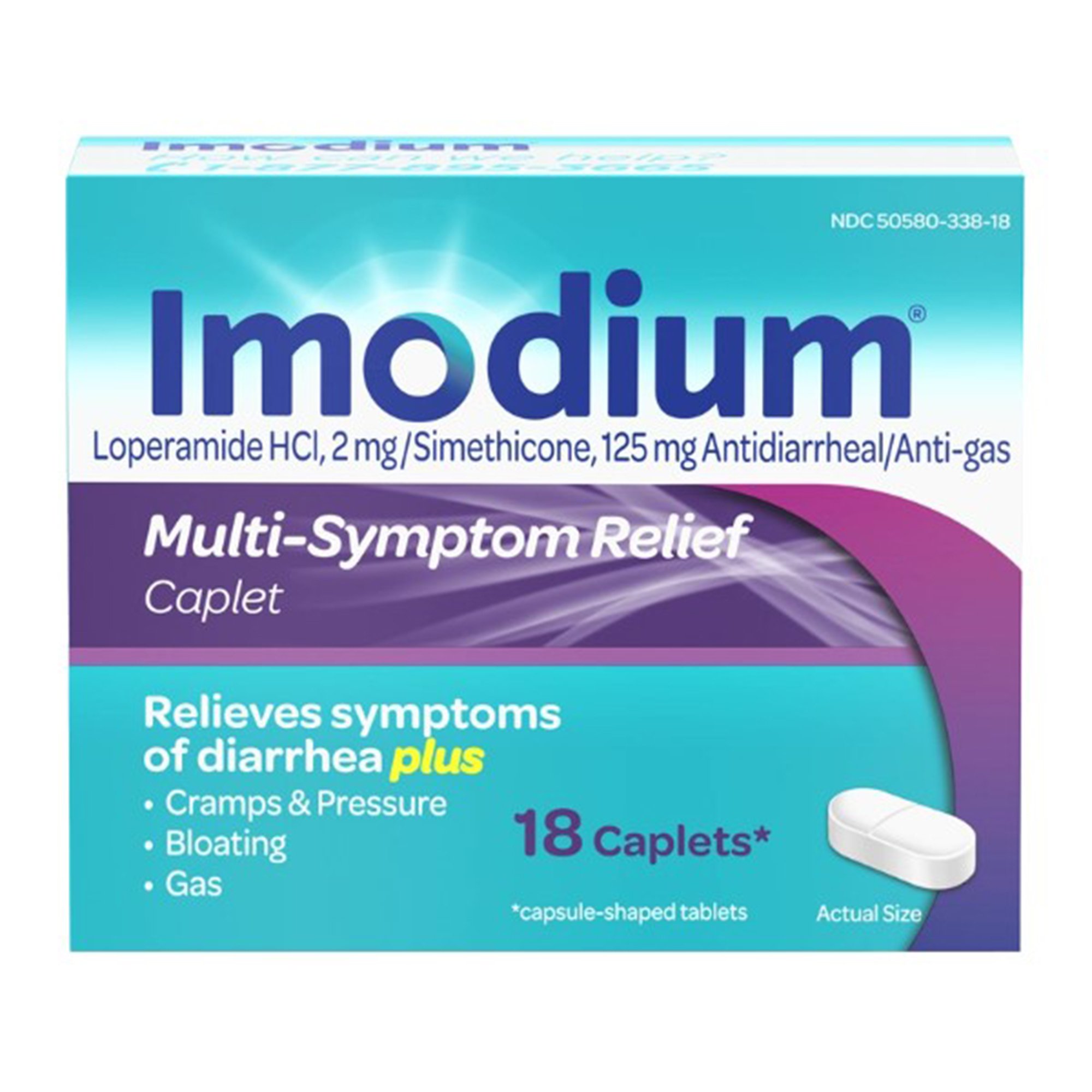 Imodium Multi-Symptom Caplets for Diarrheal Relief