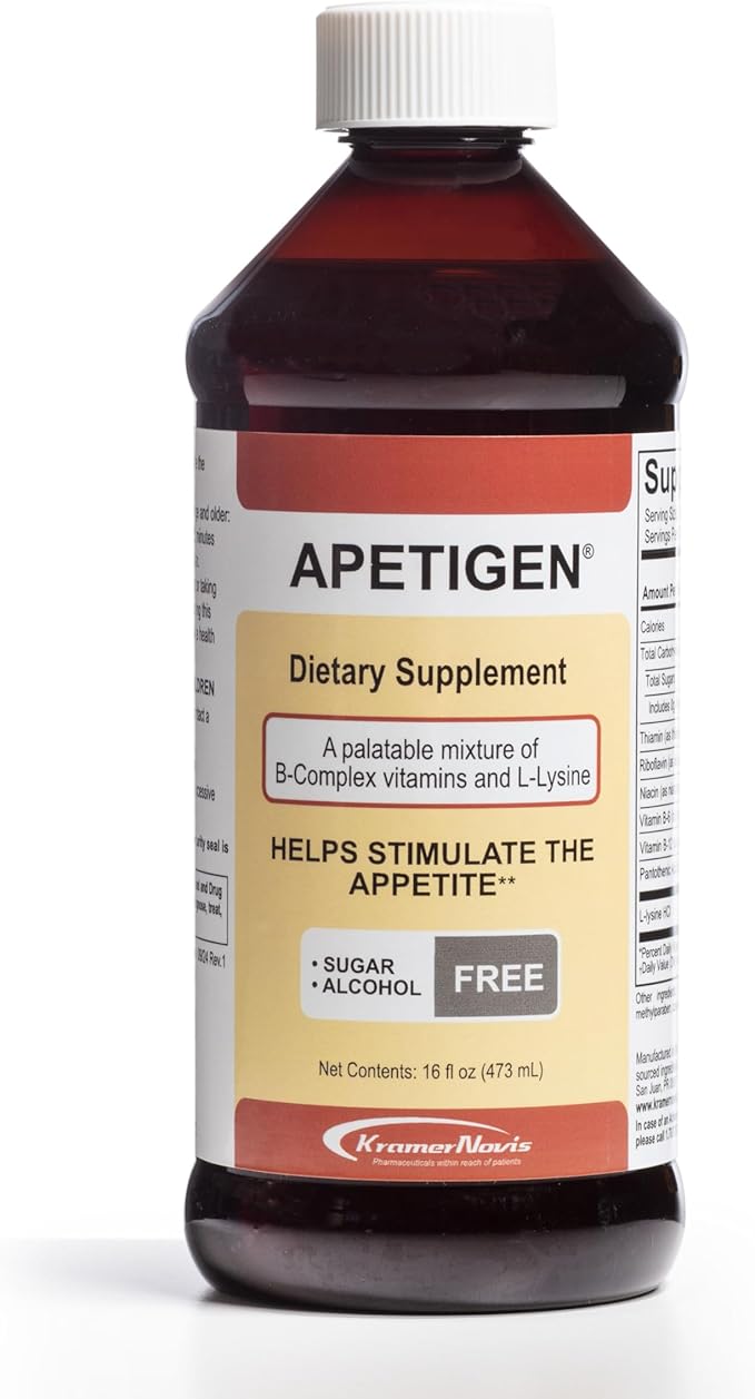 Apetigen Liquid Multivitamin Appetite Stimulant, Caramel Flavor