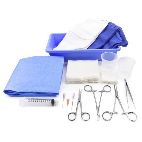 Medi-Pak Laceration Tray - Convenient and Sterile with Latex Free Indicator