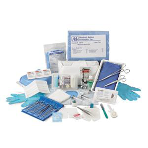 Universal Protection Tray with Eyeshield and Bouffant Cap by Medical Action Industries