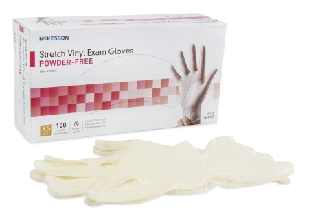 McKesson Smooth Vinyl Exam Gloves - Powder Free