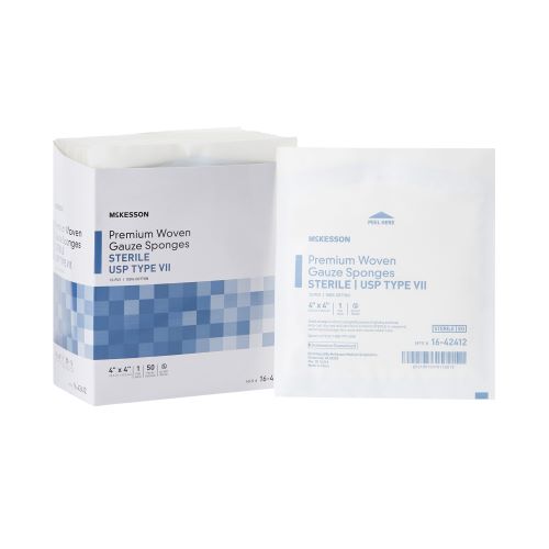 McKesson 16-42412 Gauze Sponges 4x4 Inch 12 Ply - Sterile