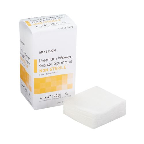 McKesson 44802000 Gauze Sponges 4x4 Inch 8 Ply