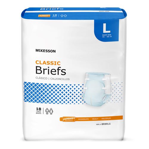 McKesson Classic Briefs Light Absorbency