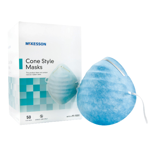 McKesson Cone Style Procedure Mask - 91-1500