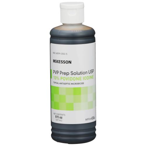Prep Solution McKesson 8 oz. Flip-Top Bottle 10% Povidone-Iodine