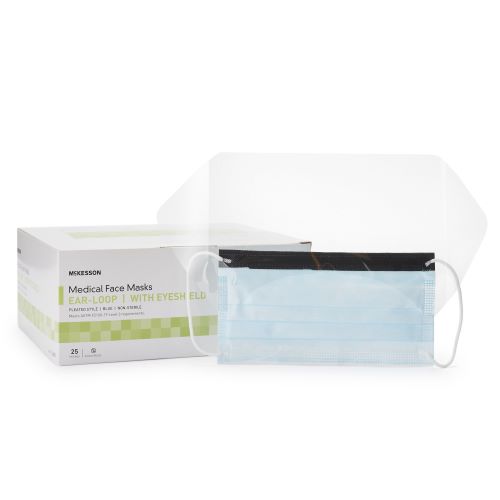 Procedure Mask with Eye Shield by McKesson