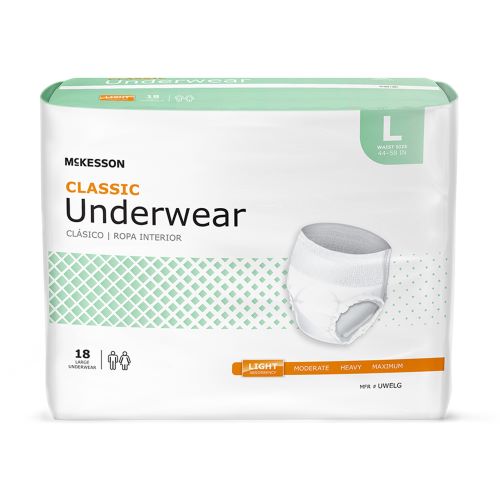 McKesson Pull On Absorbent Underwear Light Absorbency X-Large - UWELG