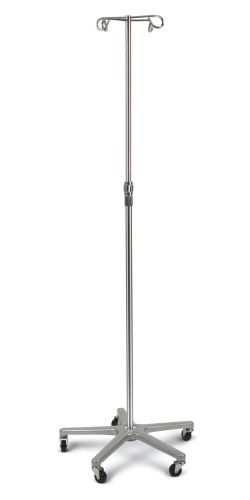 Medline Aluminum Deluxe Five Leg IV Pole