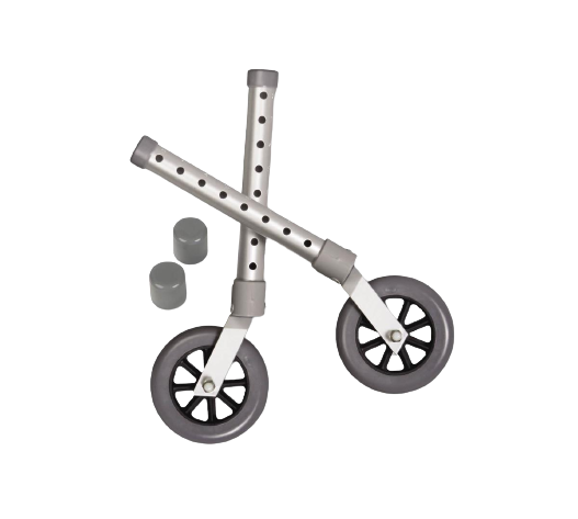 Medline 5 Inch Walker Swivel Wheels for Increased Mobility