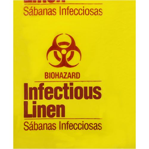 Medegen Medical Infectious Linen Bag - 51-45, Yellow, 40 X 46 Inch