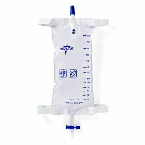 Medline 1100 mL Vinyl Urinary Leg Bag