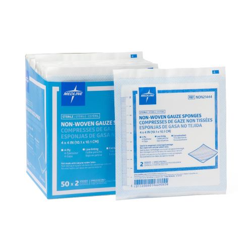 Avant NON21444 Gauze Non-Woven Sponges 4x4 Inch 4 Ply - Sterile