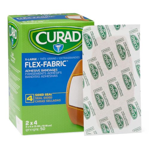 CURAD Fabric Adhesive Bandages, Latex Free Sterile