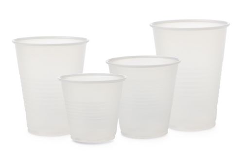 Medline Disposable Cold Plastic Drinking Cups - Transparent