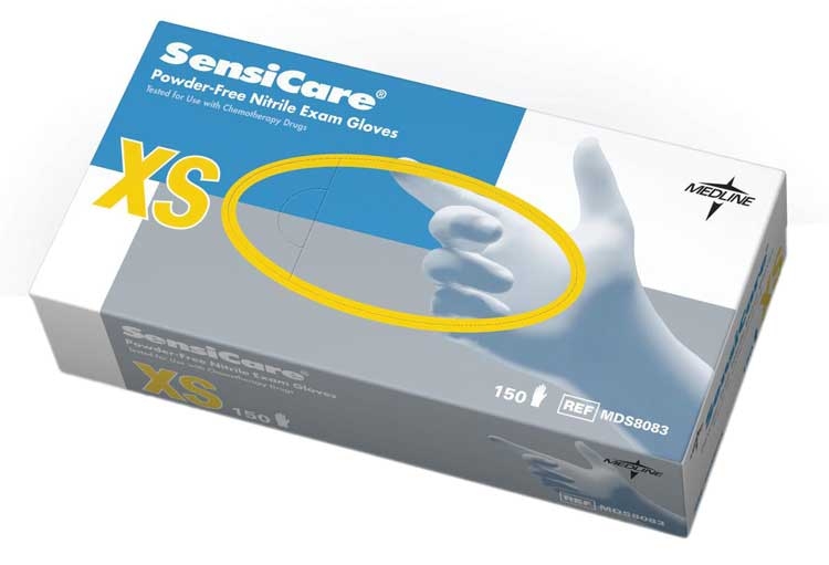 SensiCare Nitrile Exam Gloves, Latex Free