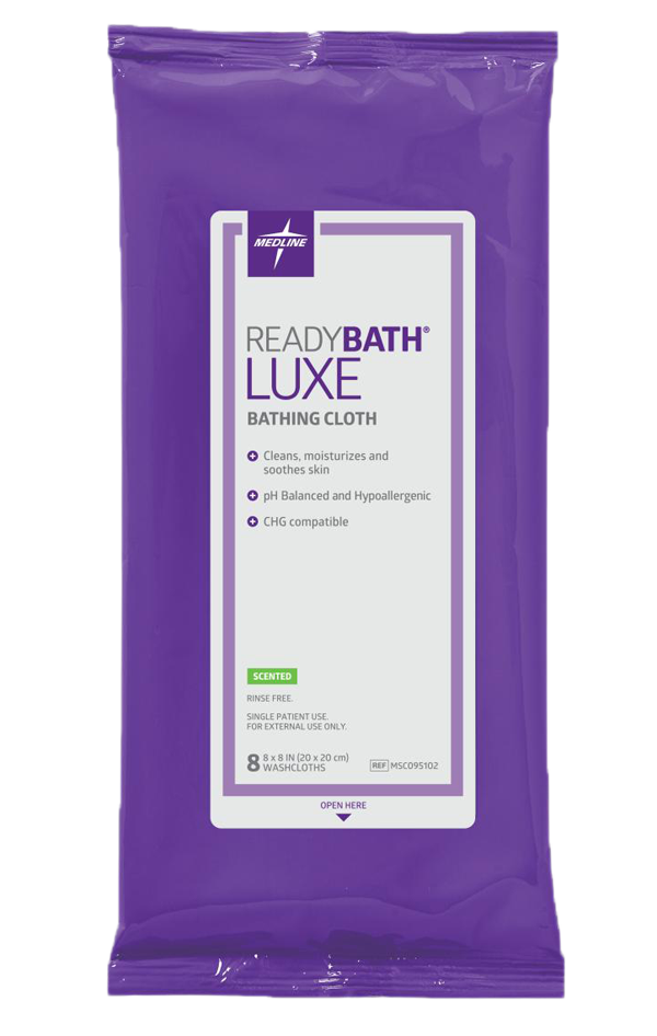 ReadyBath LUXE Total Body Cleansing Heavyweight Washcloths