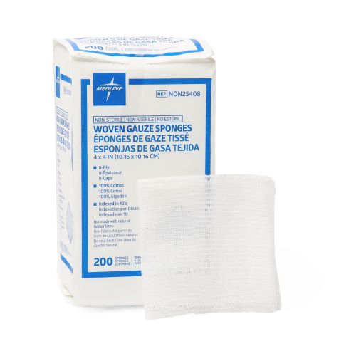 Medline NON25408 Gauze Sponges 4x4 Inch 8 Ply