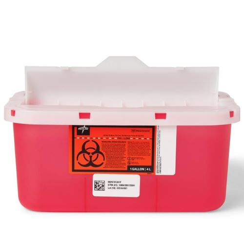 Medline 1-Gallon Biohazard Patient Room Sharps Container