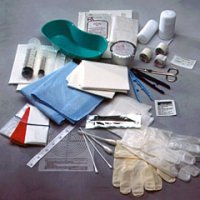 Debridement Kit with Scissors, Scalpel, FCP and Gloves