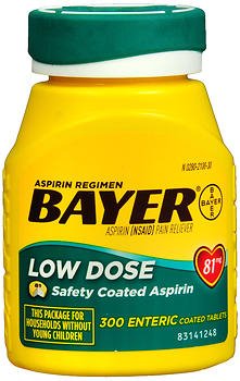 Bayer 81 mg Low Dose Safety Coated Aspirin Regimen