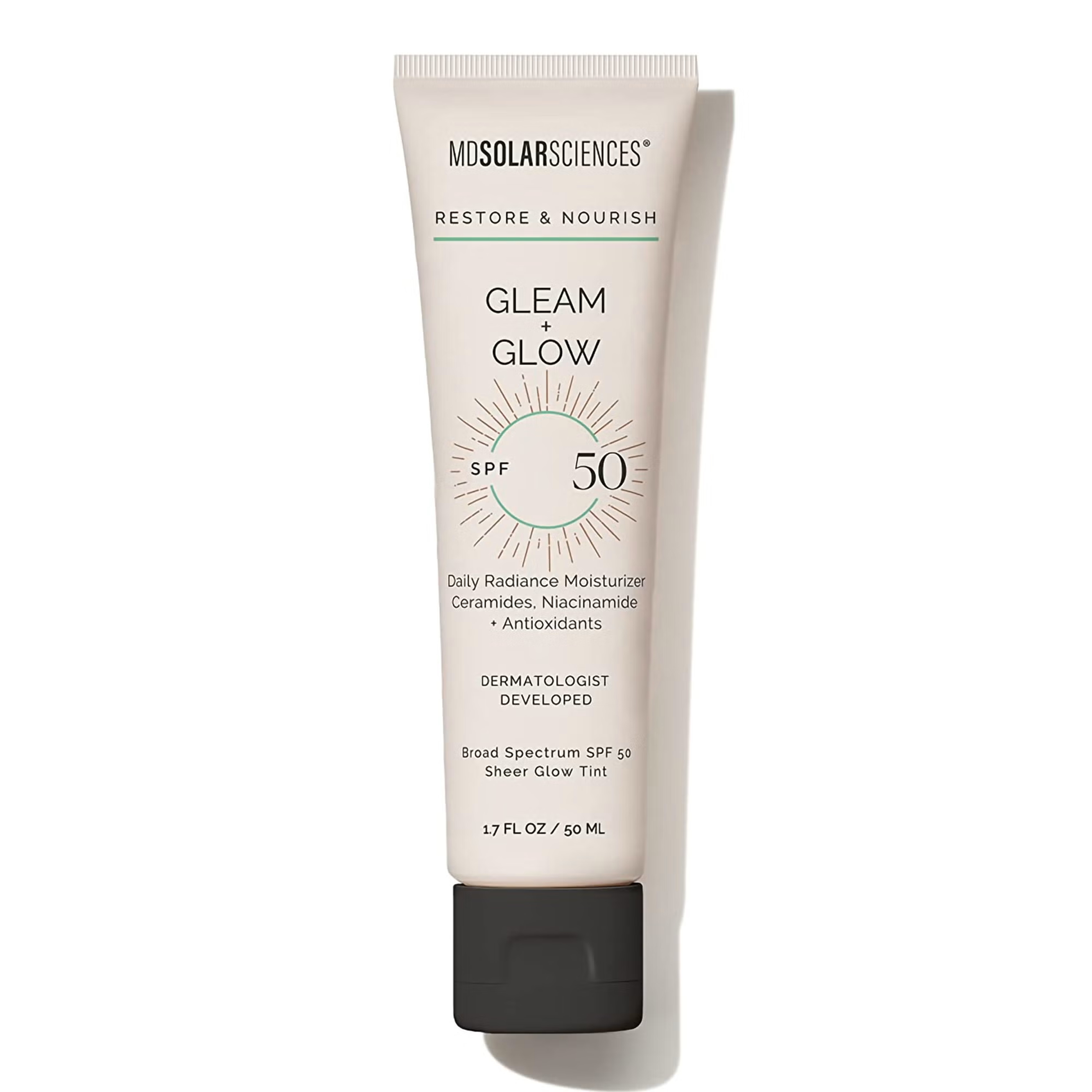 MDSolarSciences Gleam + Glow SPF 50 Moisturizer - 1.7 oz
