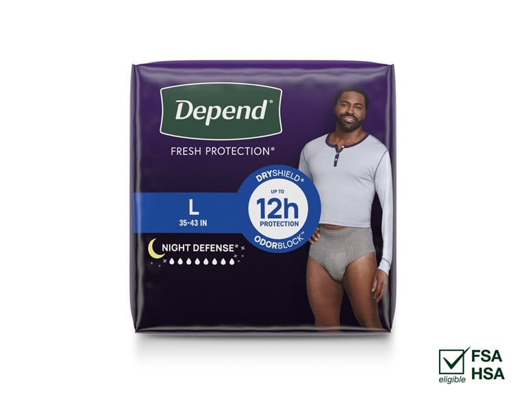 Depend Night Defense Underwear for Men