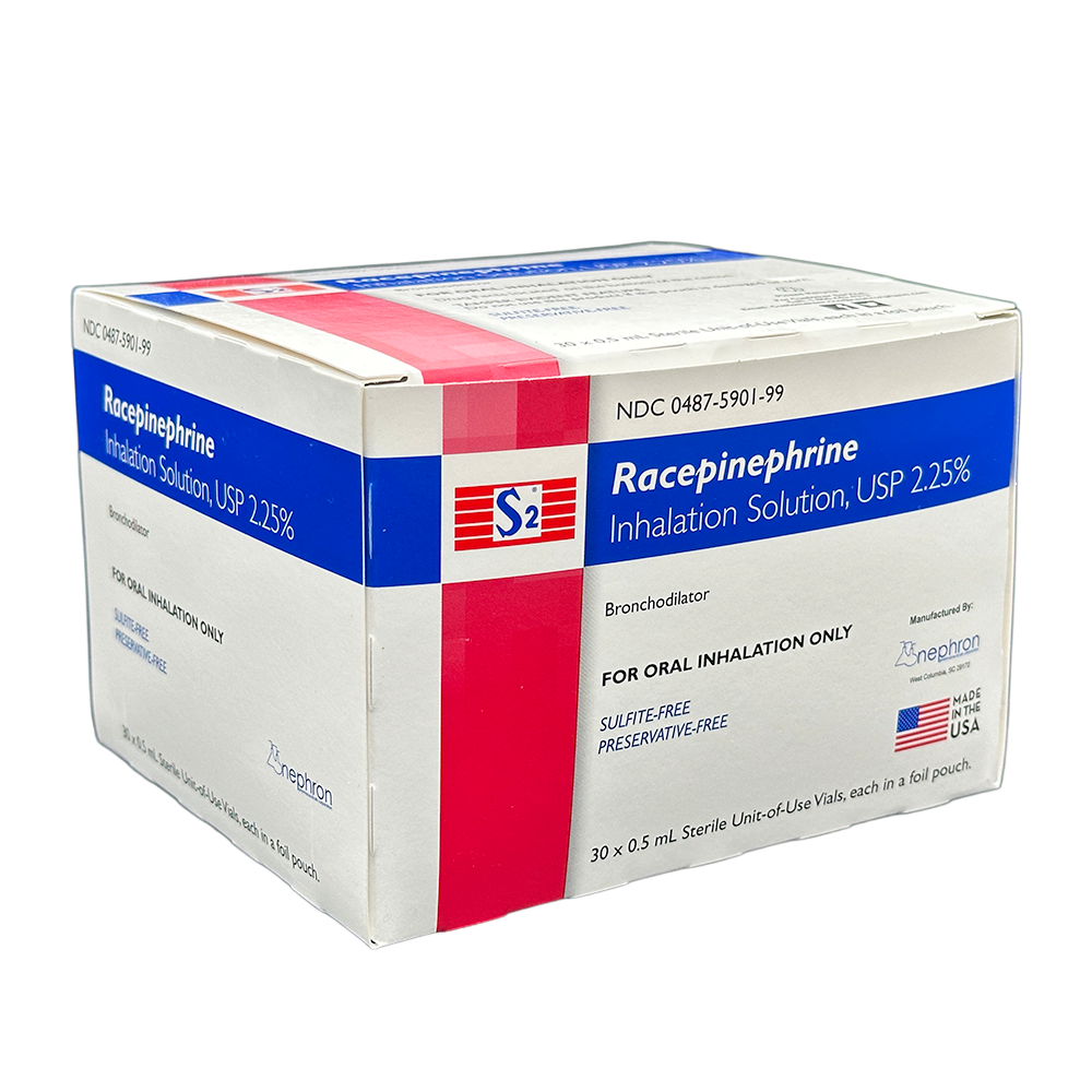 0.5 mL Racepinephrine Inhalation Solution 2.25%